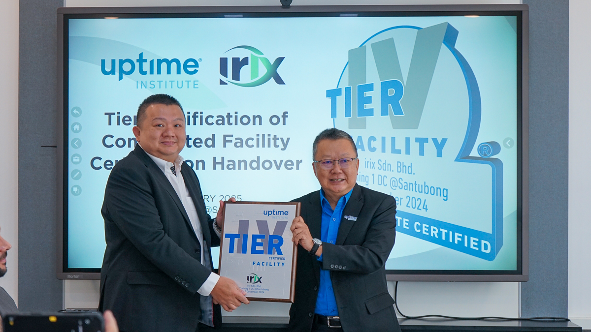 irix achieves Malaysia's First Uptime Institute Tier IV Certified Data Centre